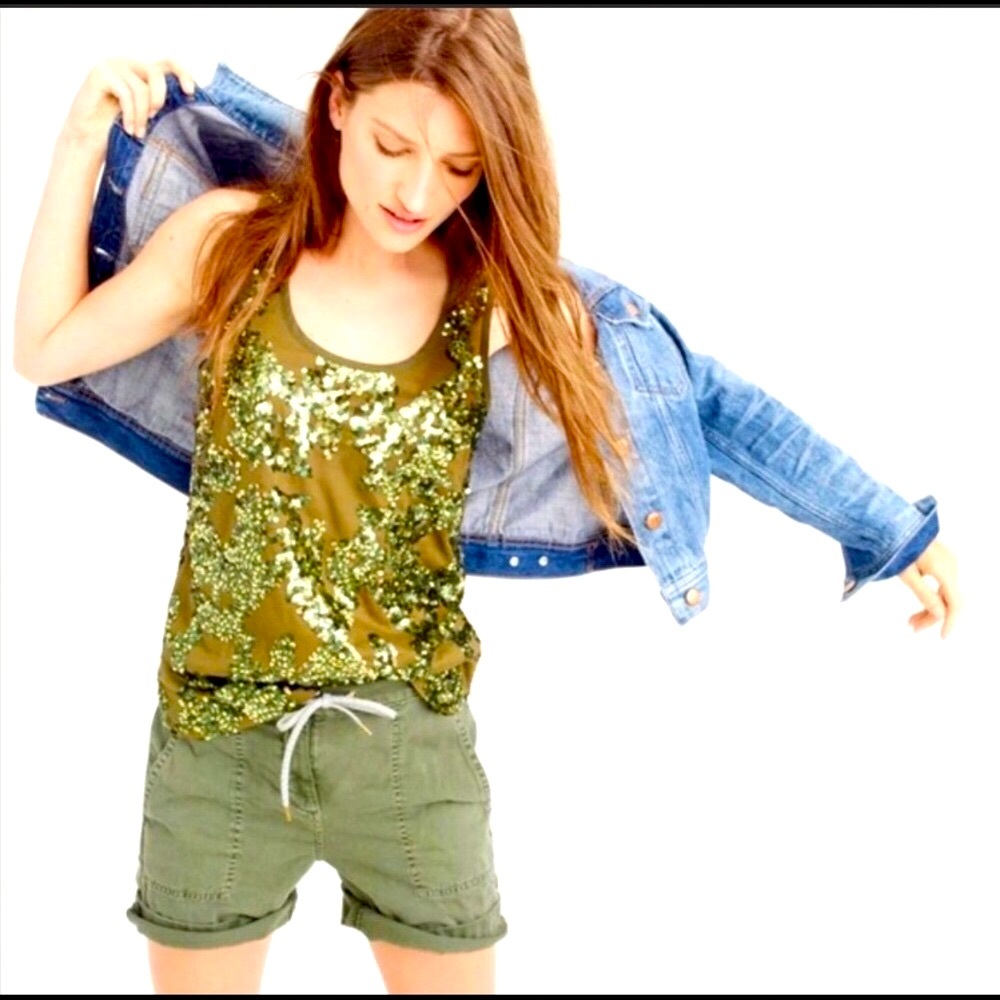 J. Crew Collection Sequined Top - NWOT